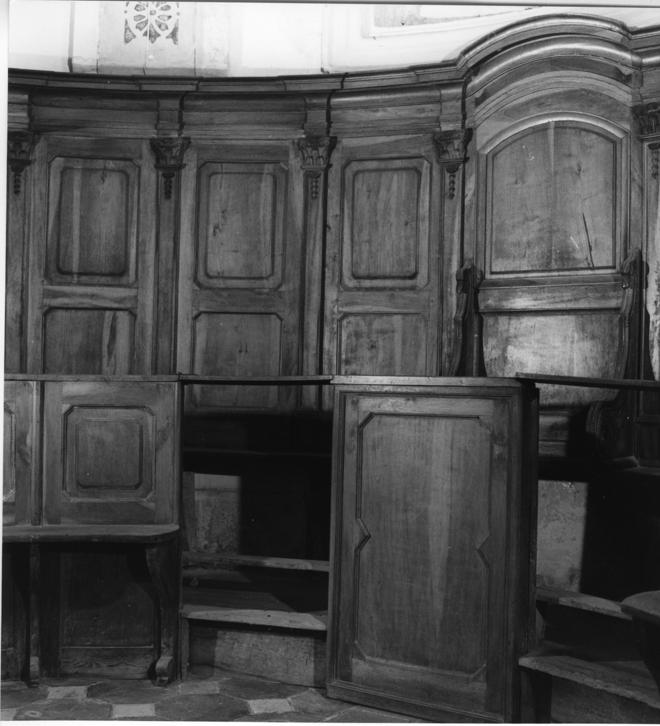 stalli del coro, opera isolata - bottega ligure (seconda metà sec. XVIII)