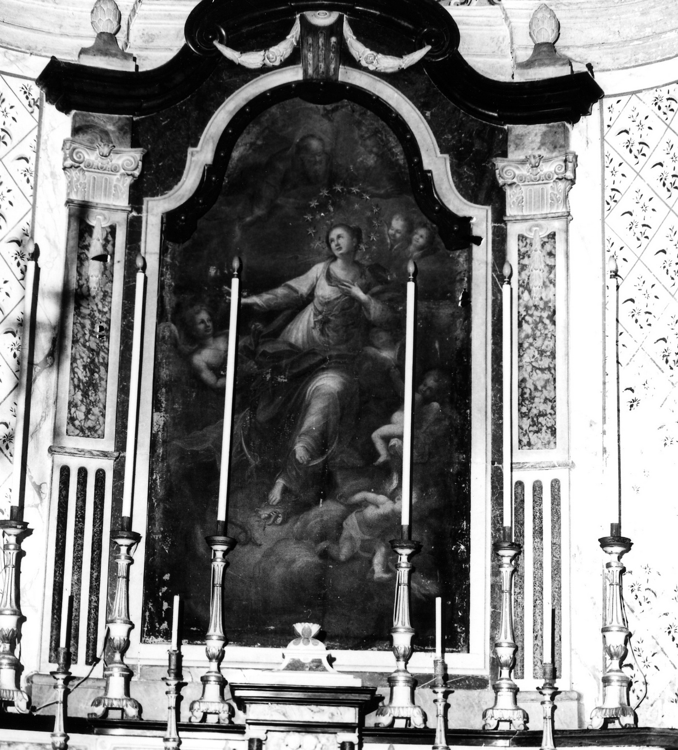 Immacolata Concezione (dipinto, opera isolata) - bottega italiana (?) (sec. XIX)