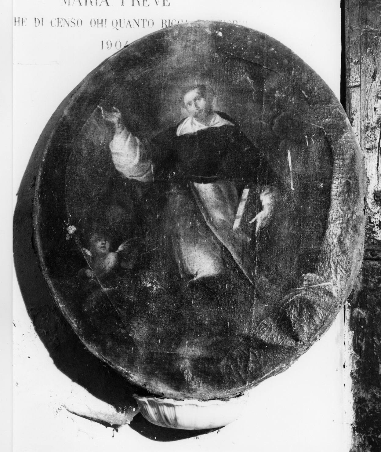 santo domenicano (dipinto, opera isolata) - bottega italiana (?) (seconda metà sec. XIX)