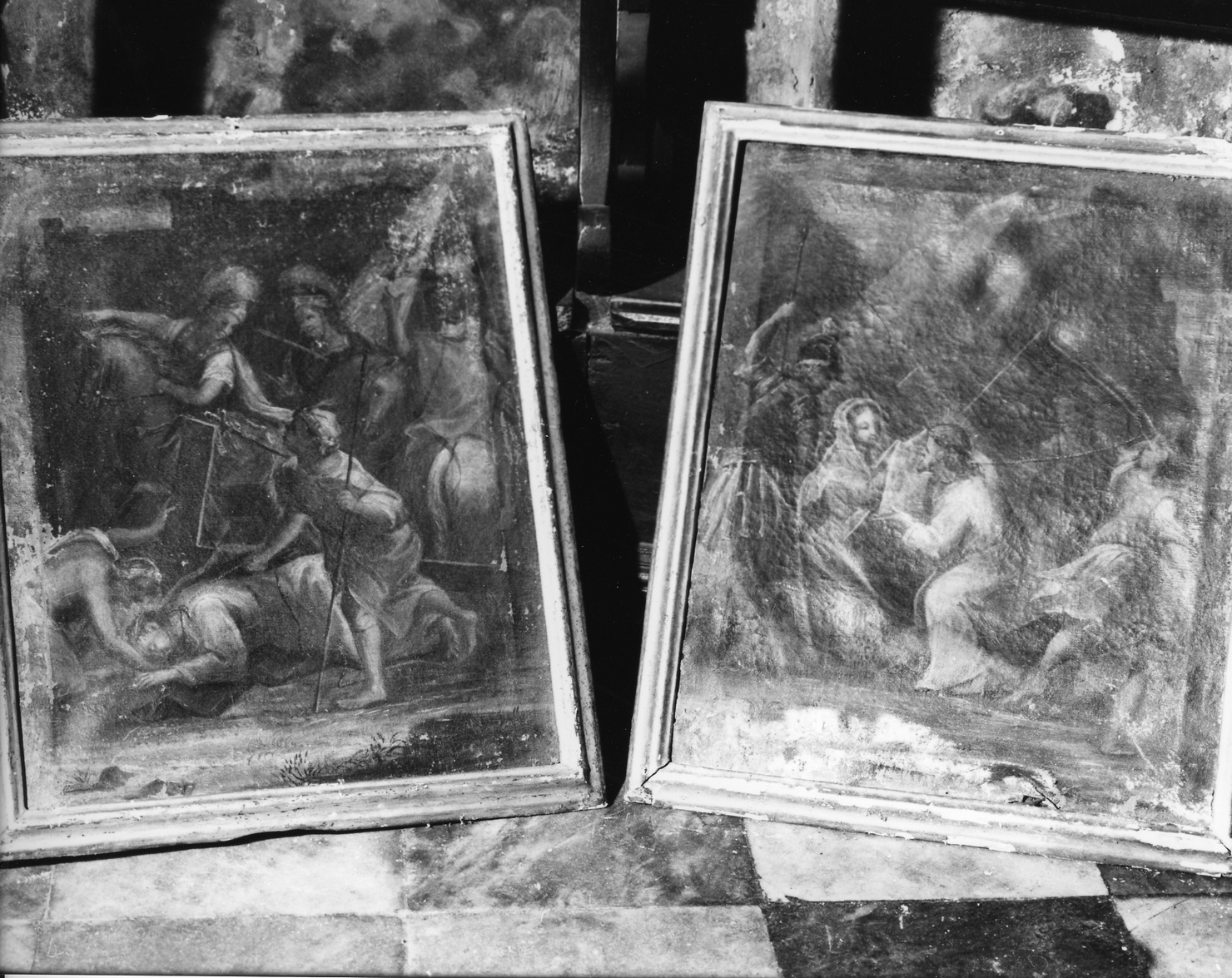 stazioni della Via Crucis (dipinto, ciclo) - bottega italiana (?) (sec. XIX)