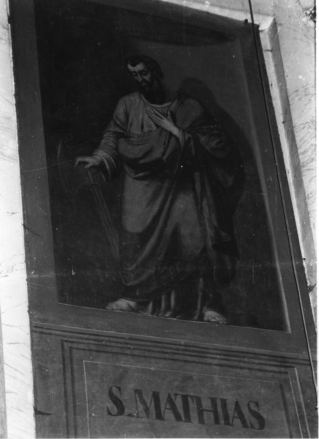 S. MATTIA, San Mattia (dipinto, elemento d'insieme) - ambito ligure (seconda metà sec. XIX)