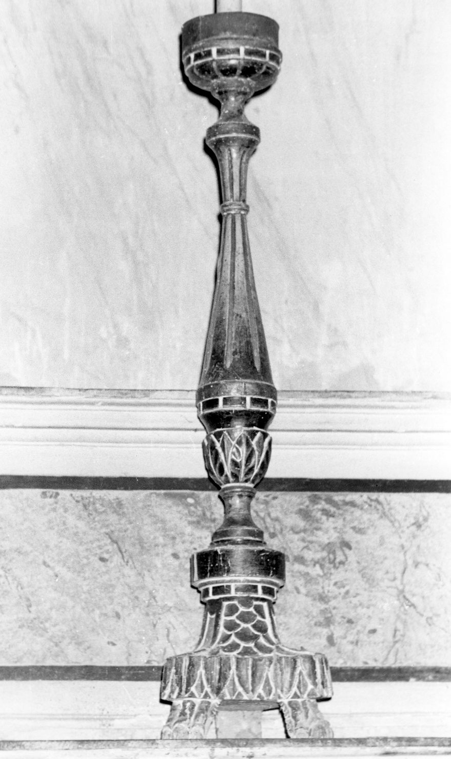 candeliere, serie - bottega ligure (prima metà sec. XIX)