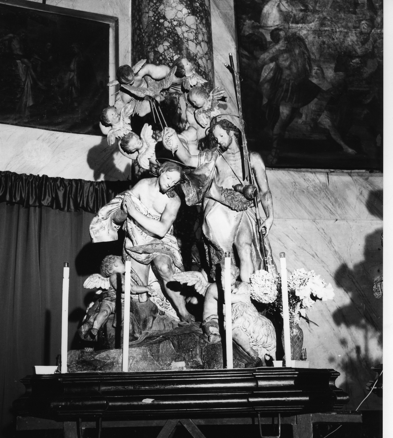 battesimo di Cristo (macchina processionale, opera isolata) di Maragliano Anton Maria (primo quarto sec. XVIII)