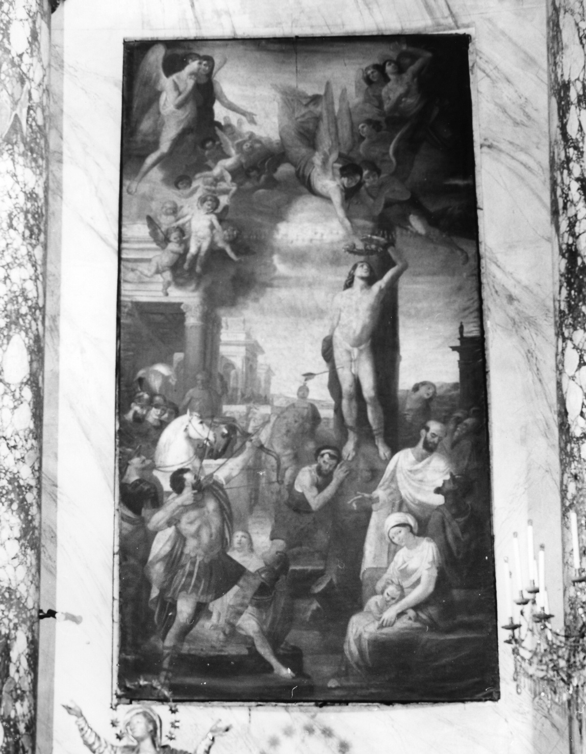 martirio di San Sebastiano (dipinto, opera isolata) di Benso Giulio (secondo quarto sec. XVII)