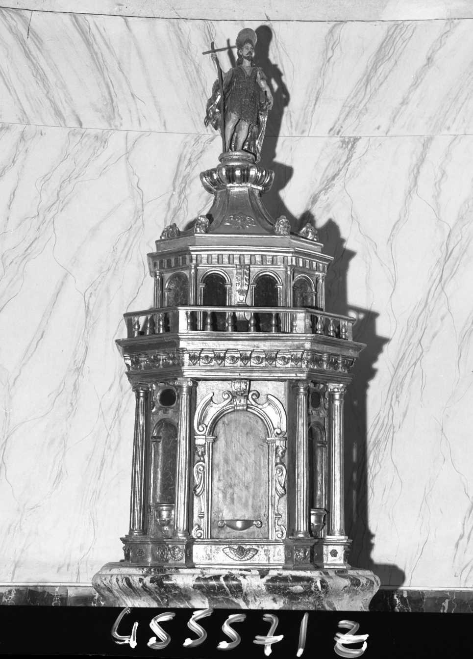 coperchio del fonte battesimale, opera isolata - bottega ligure (sec. XVII)