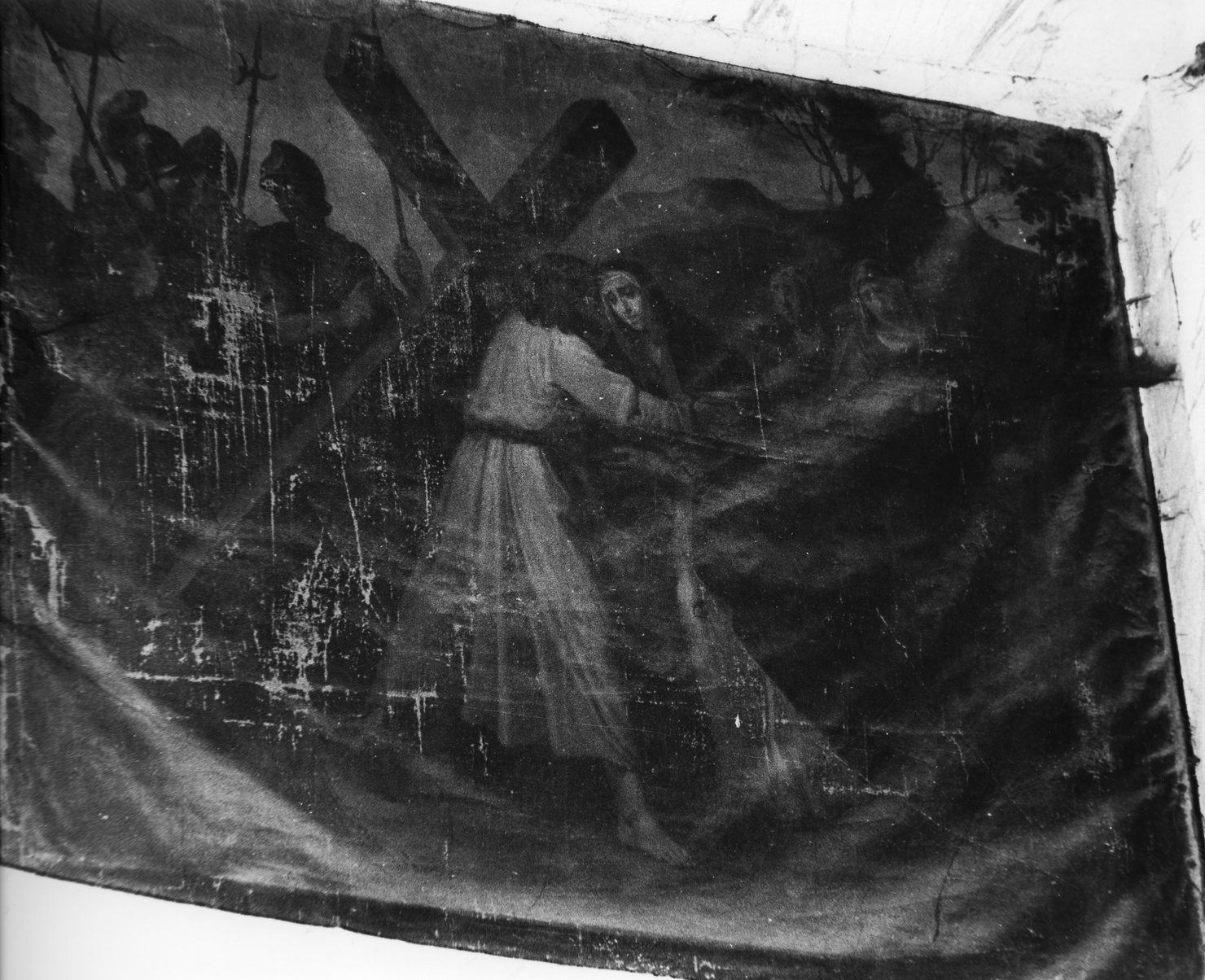 stazioni della Via Crucis (dipinto, elemento d'insieme) di Brusco Paolo Gerolamo detto Bruschetto (secc. XVIII/ XIX)