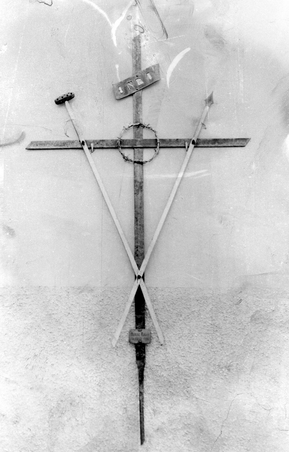 croce penitenziale, opera isolata - ambito ligure (sec. XX)