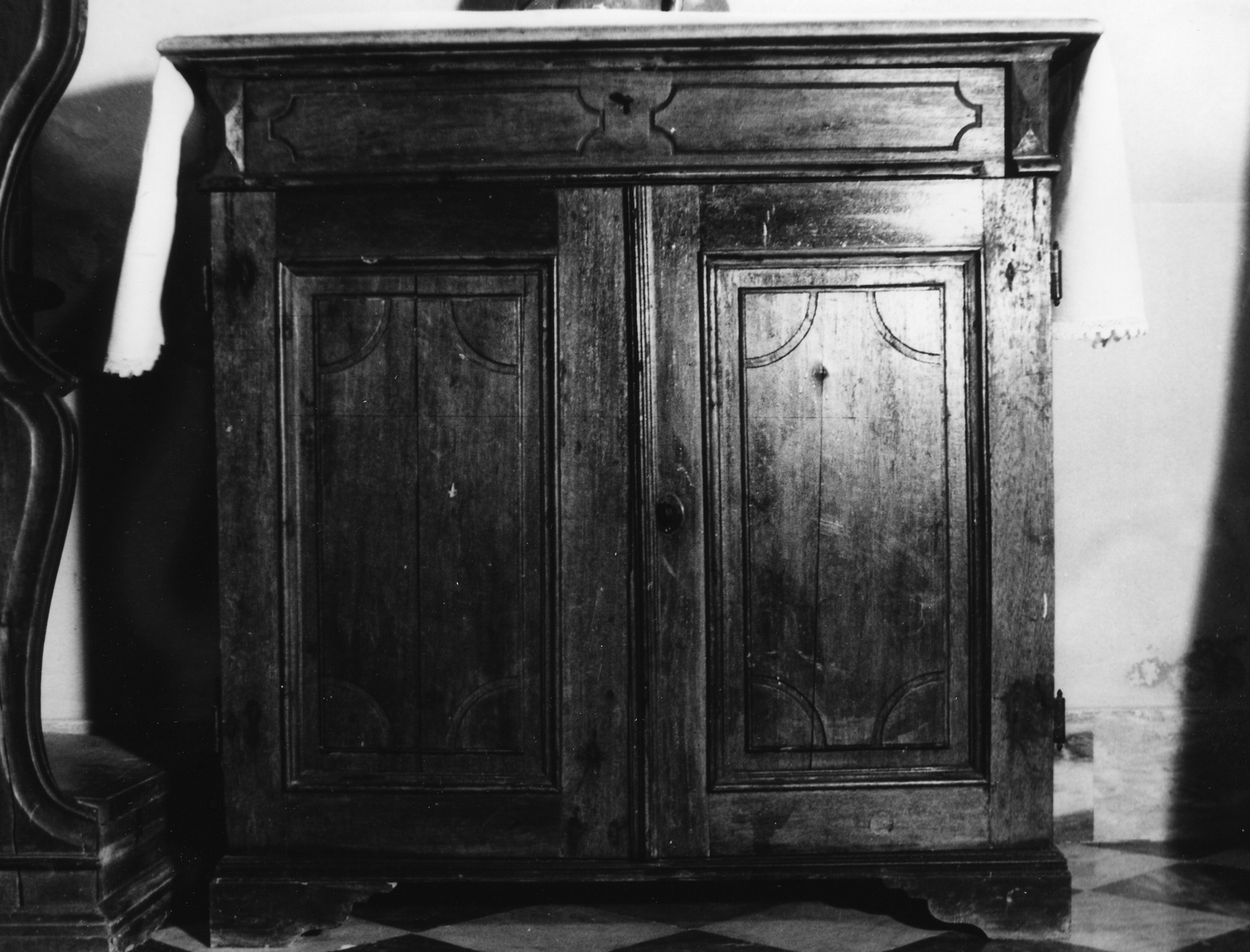 cassone di sacrestia, opera isolata - bottega ligure (fine sec. XIX)