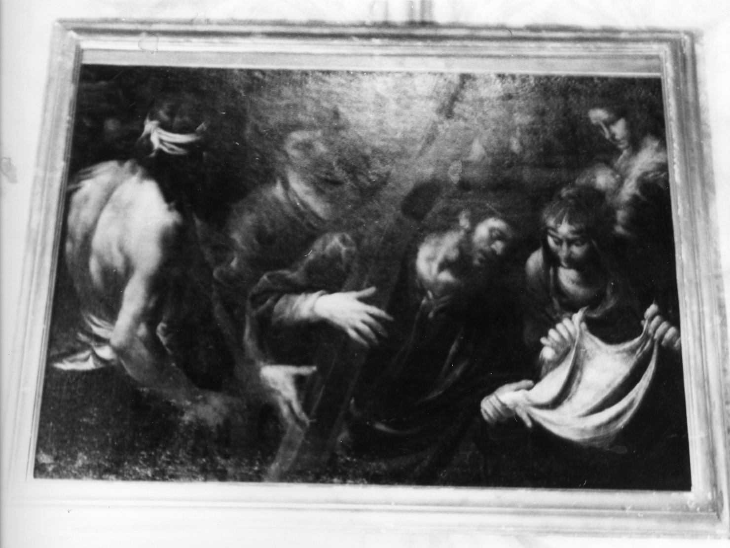 Cristo incontra la Veronica (dipinto, opera isolata) di Assereto Gioacchino (scuola) (primo quarto sec. XVII)