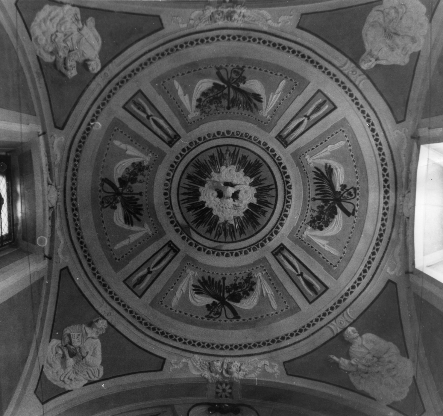 colomba dello Spirito Santo circondata da angeli (scultura, opera isolata) - ambito ligure (fine sec. XIX)