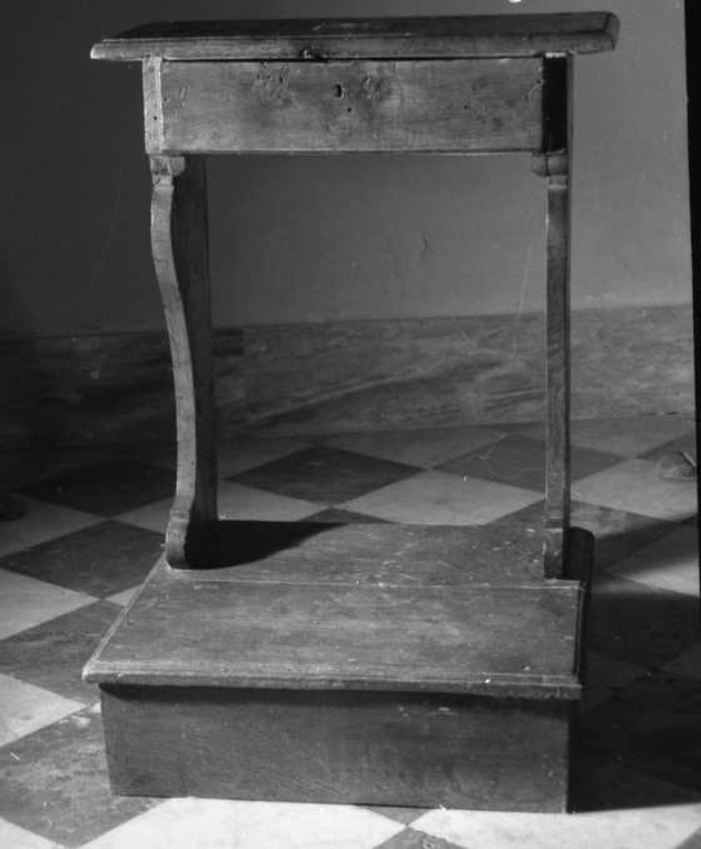 inginocchiatoio, opera isolata - ambito ligure (inizio sec. XX)