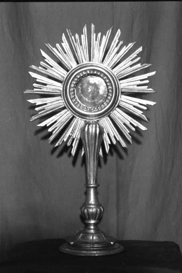 ostensorio - a raggiera, opera isolata - ambito ligure (prima metà sec. XX)
