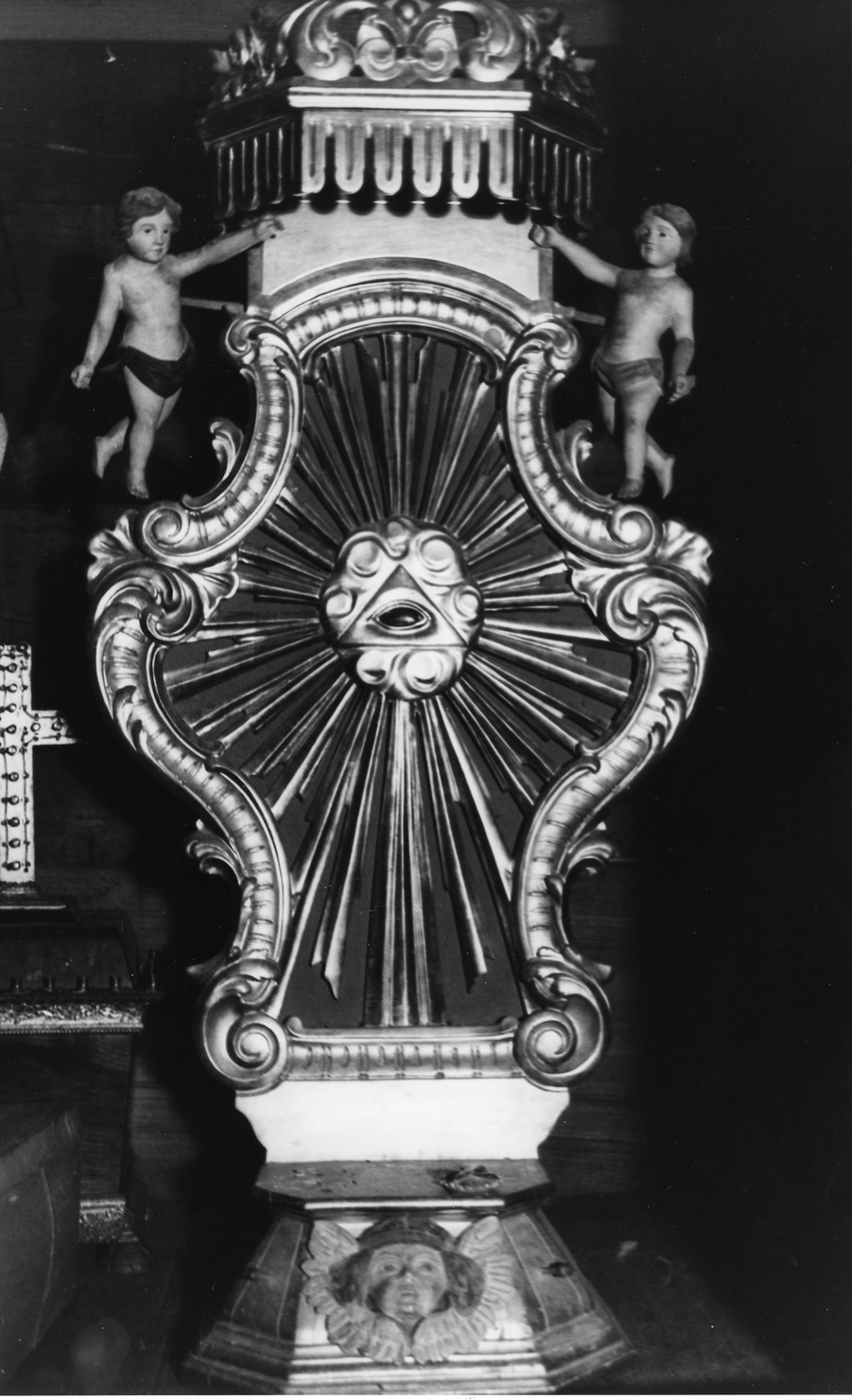 tronetto per esposizione eucaristica, opera isolata - ambito ligure (sec. XIX)