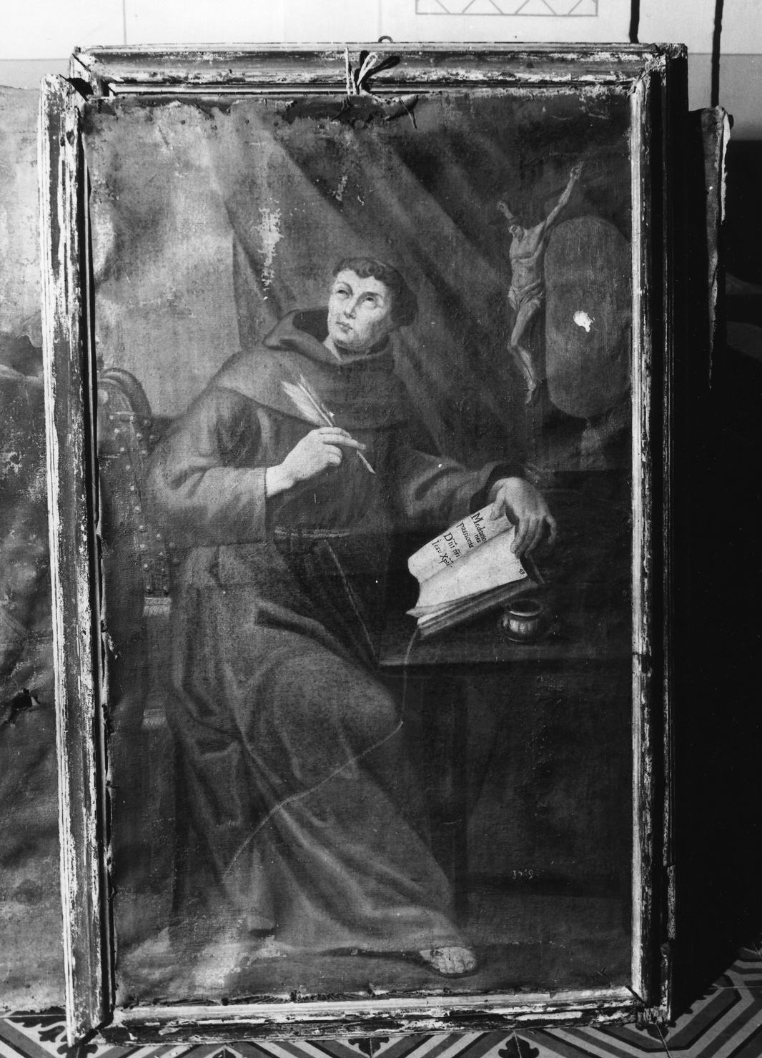 santo francescano (dipinto, opera isolata) - ambito ligure (sec. XVIII)