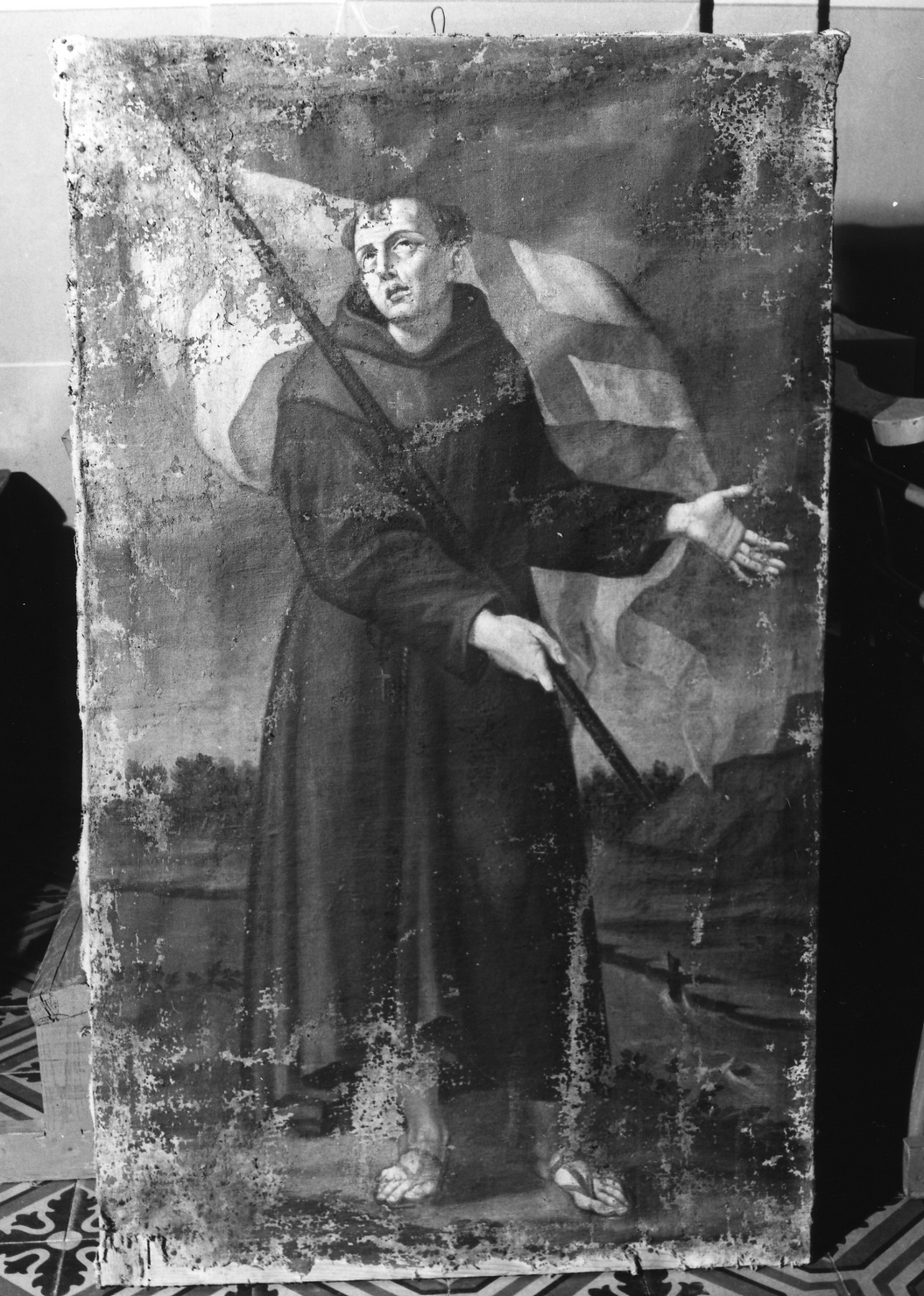 santo (dipinto, opera isolata) - ambito ligure (sec. XVIII)