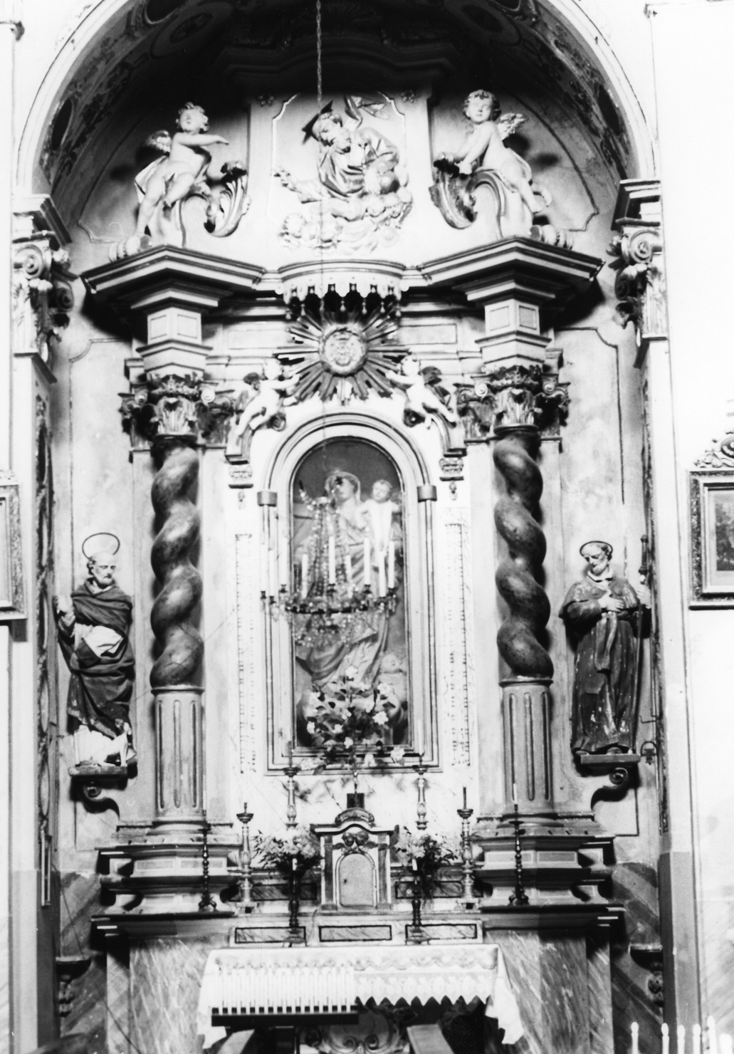 altare, opera isolata - bottega ligure (prima metà, primo quarto sec. XVIII, sec. XX)