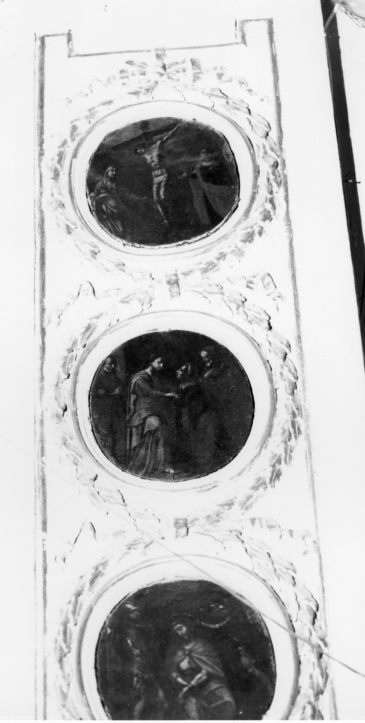 MISTERO DEL ROSARIO, Cristo crocifisso (dipinto, ciclo) di Cambiaso Luca detto Luchetto (cerchia) (prima metà sec. XVII)