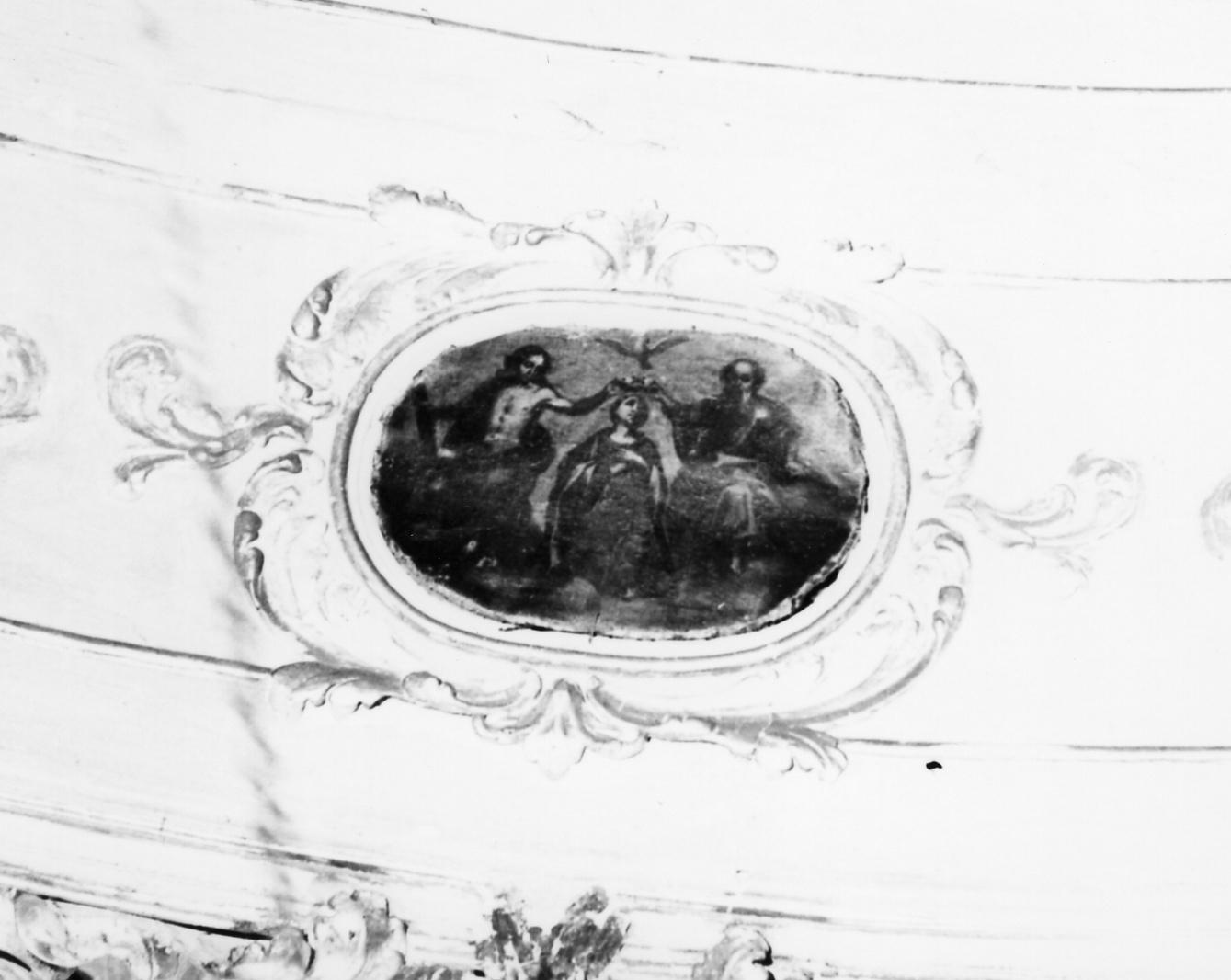 MISTERO DEL ROSARIO, incoronazione di Maria Vergine (dipinto, ciclo) di Cambiaso Luca detto Luchetto (cerchia) (prima metà sec. XVII)