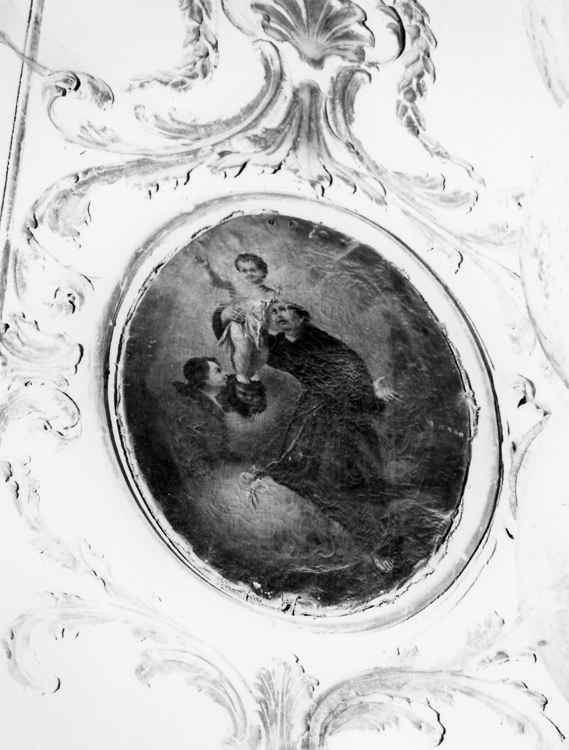 Sant'Antonio da Padova con il bambino (dipinto, opera isolata) - ambito ligure (fine/inizio secc. XVIII/ XIX)