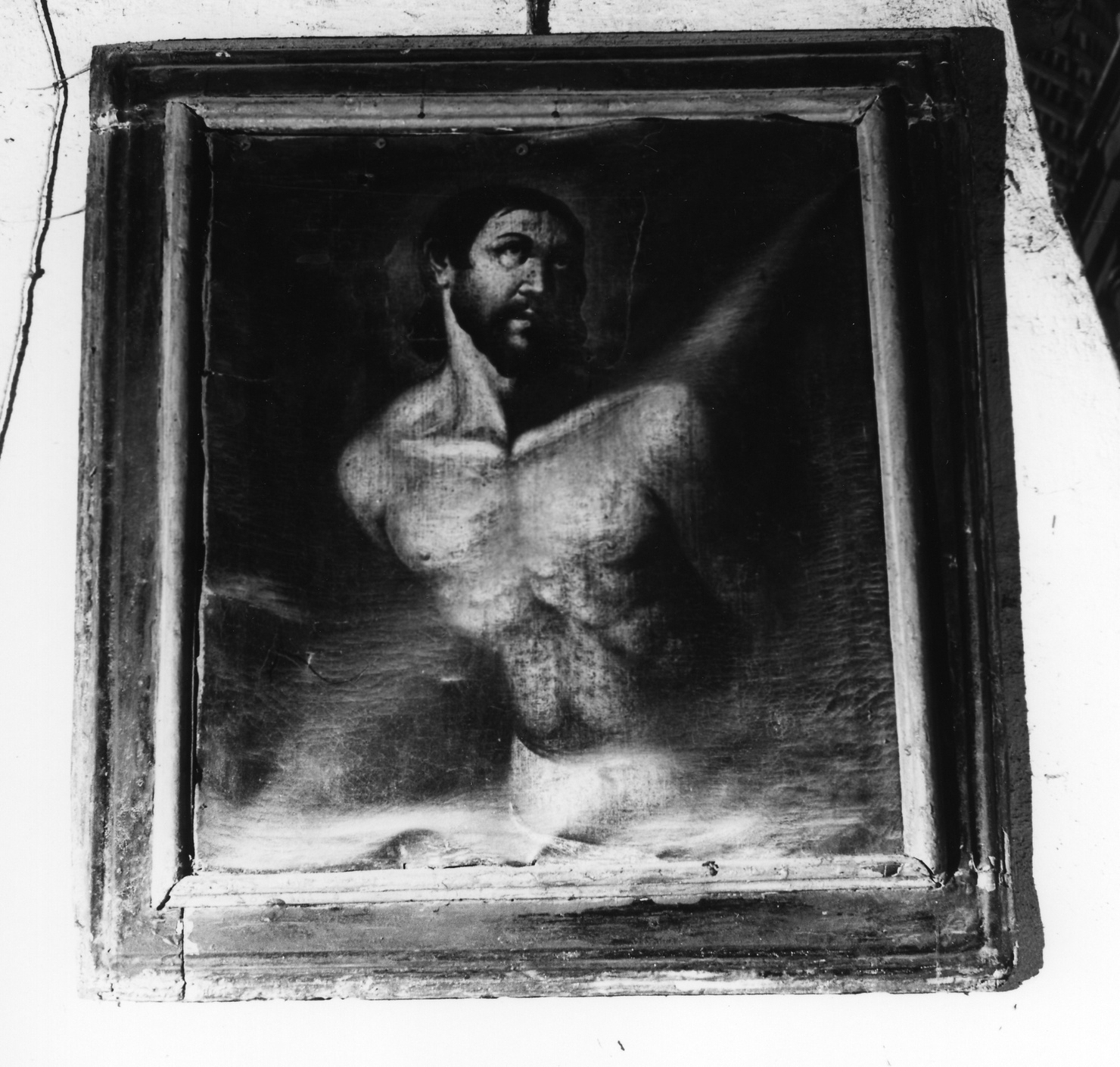 Cristo alla colonna (dipinto, opera isolata) - ambito genovese (metà sec. XVII)