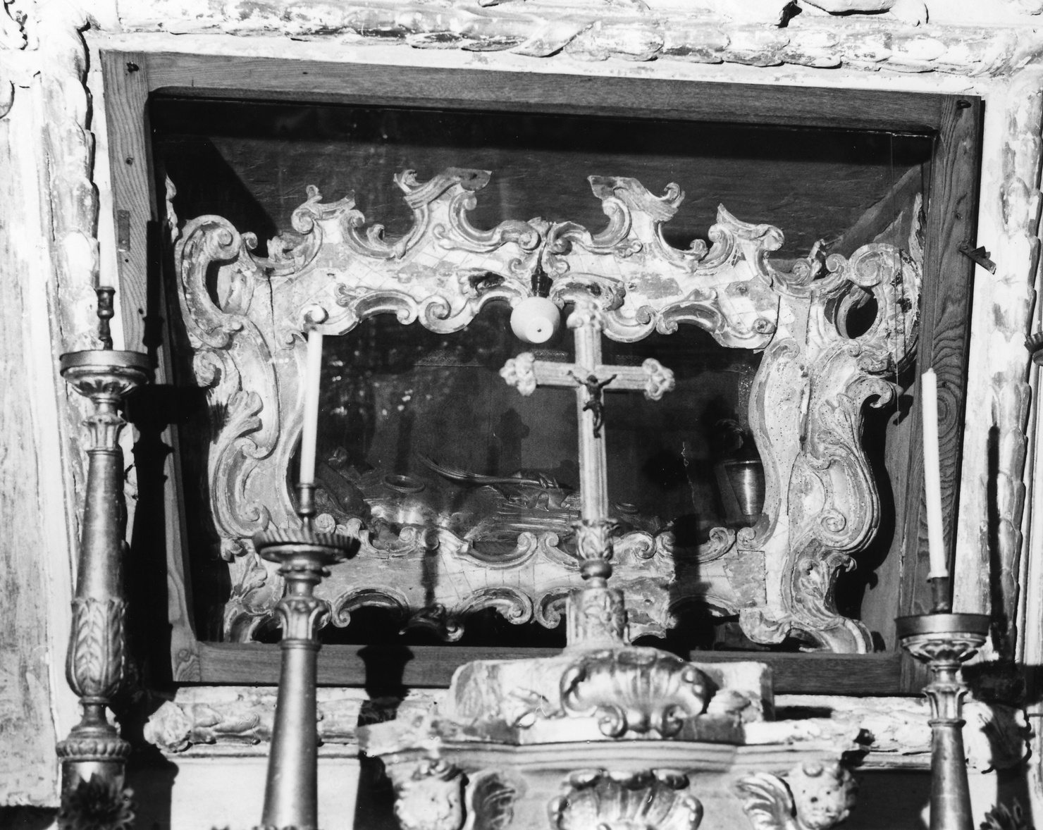 reliquiario a teca, opera isolata - bottega ligure (metà sec. XVIII)