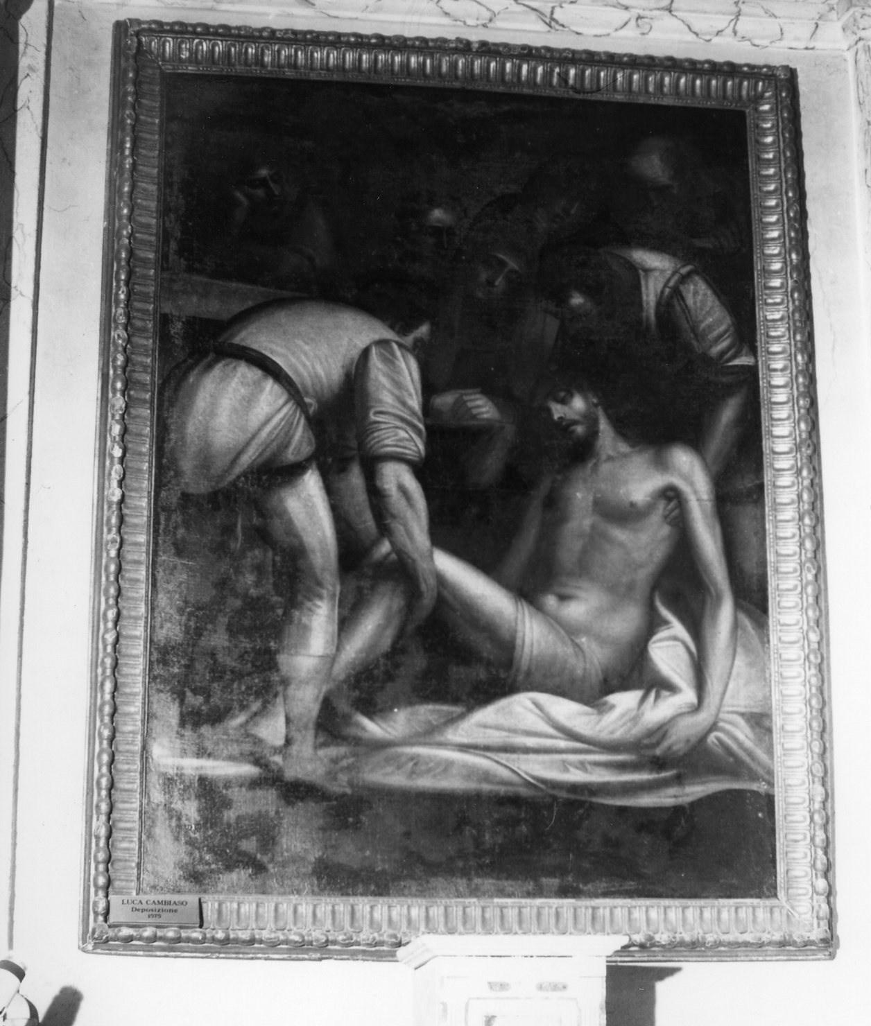 deposizione (dipinto, opera isolata) di Cambiaso Luca detto Luchetto (sec. XVI)