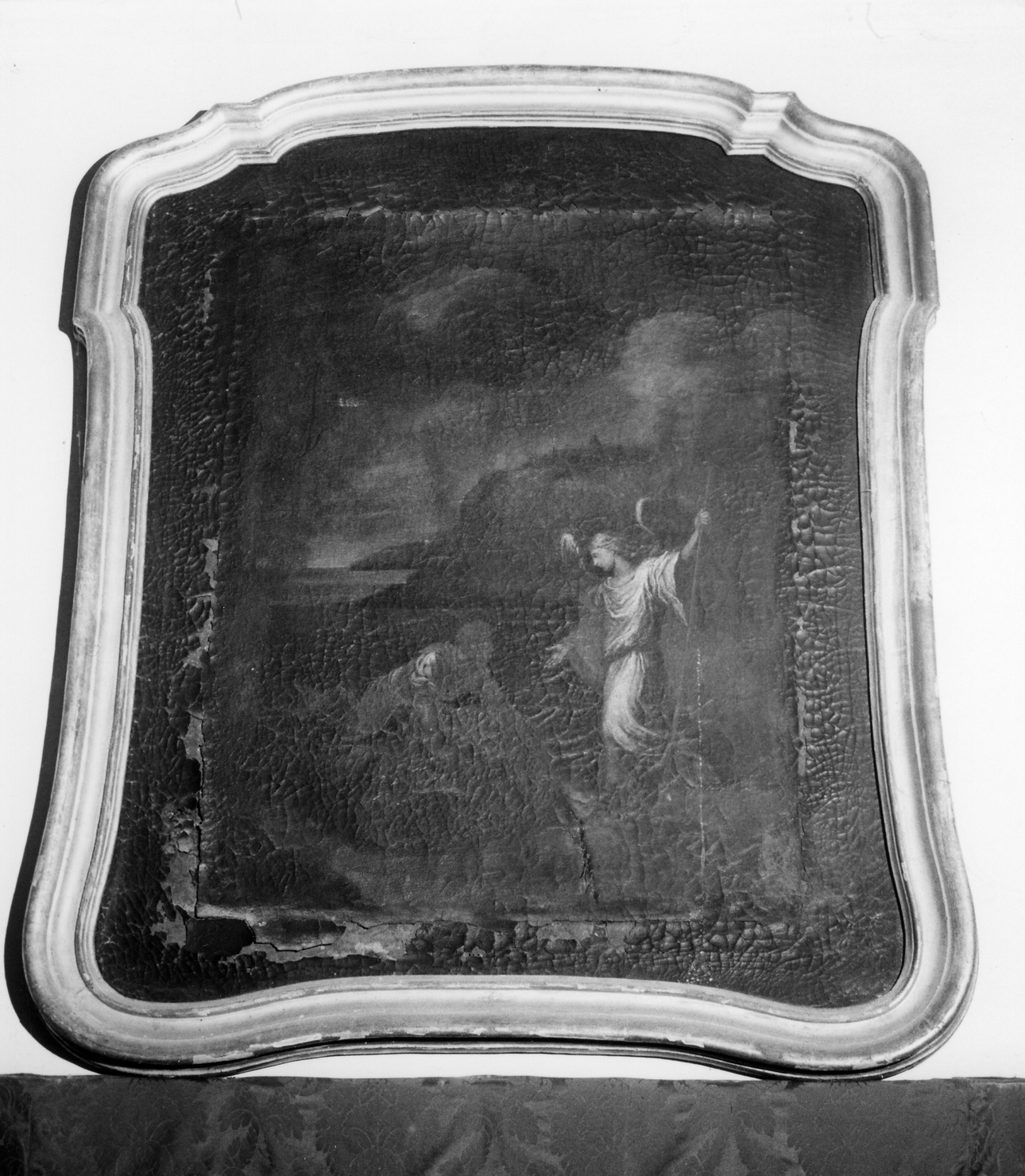 TOBIOLO E L'ANGELO, Tobia e San Raffaele arcangelo (dipinto, opera isolata) - ambito ligure (fine/inizio secc. XVII/ XVIII)