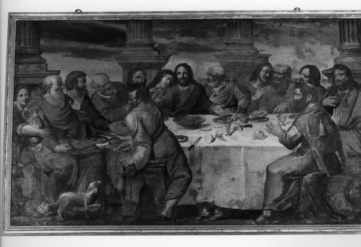 ultima cena (dipinto, opera isolata) - ambito ligure (metà sec. XVII)