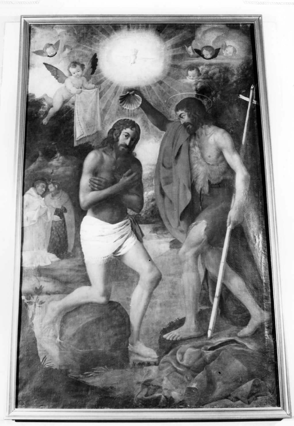 battesimo di Cristo (dipinto, opera isolata) di Bicchio Giovanni Battista (sec. XVII)