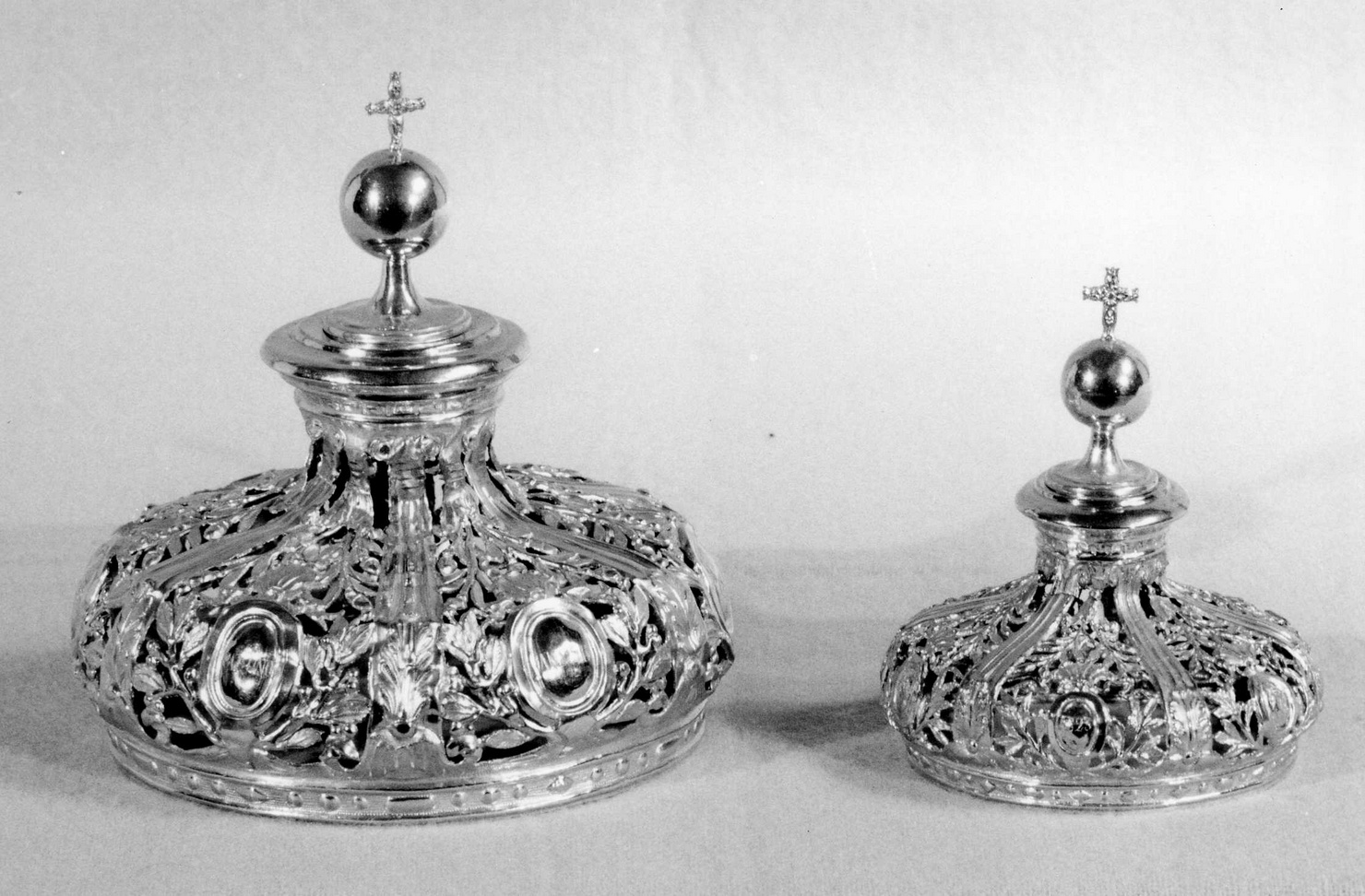 corona da statua, serie - bottega romana (primo quarto sec. XIX)