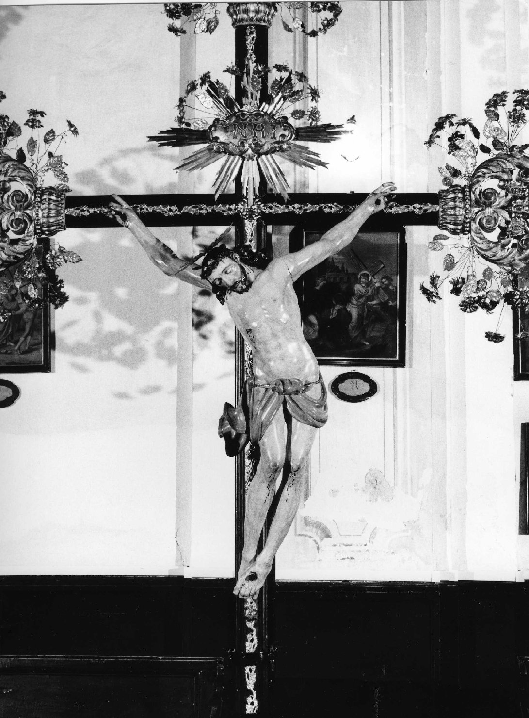 Cristo crocifisso (statua, opera isolata) - produzione ligure (seconda metà sec. XIX)