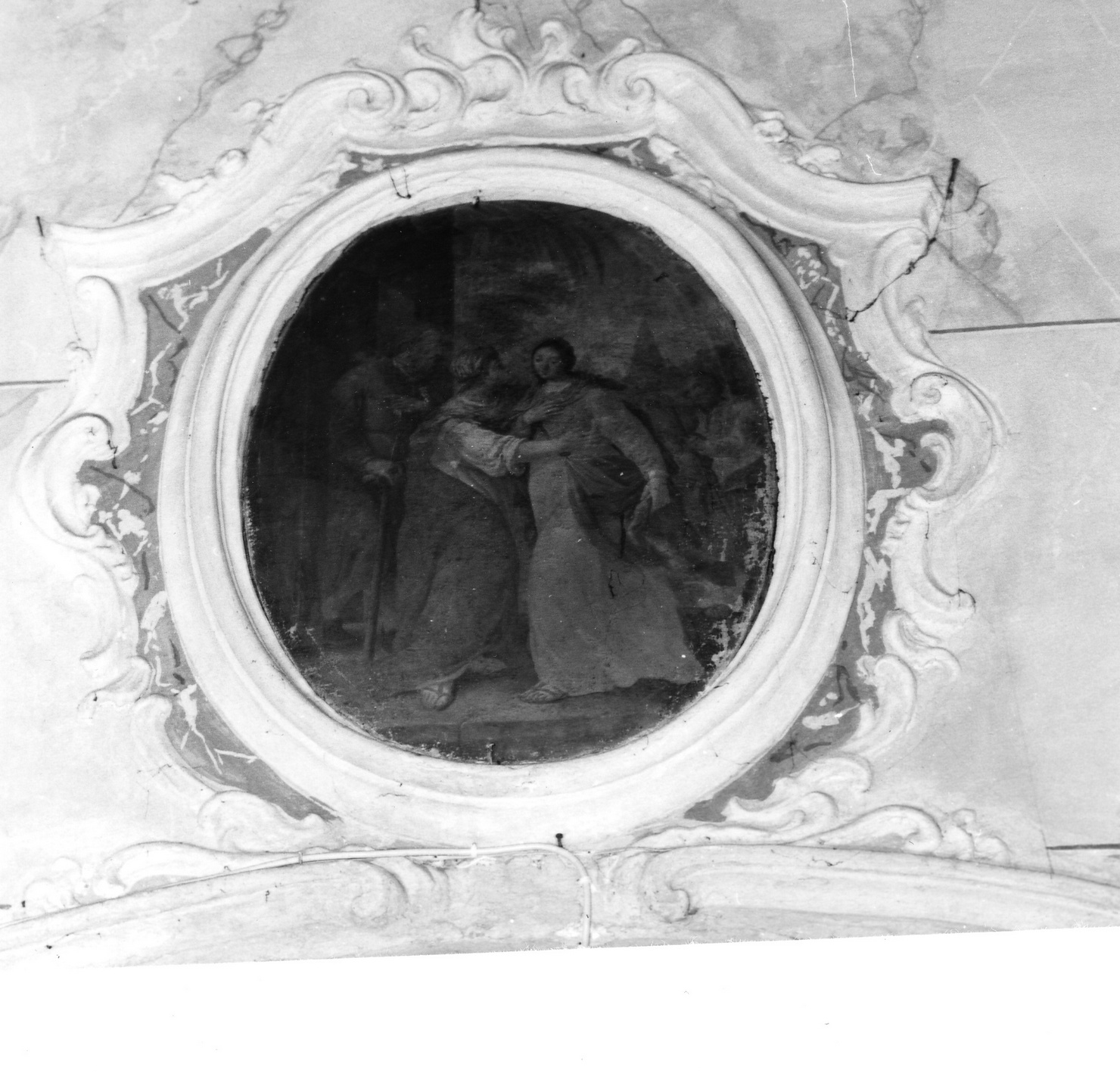 visitazione (dipinto, opera isolata) - ambito ligure (sec. XVIII)