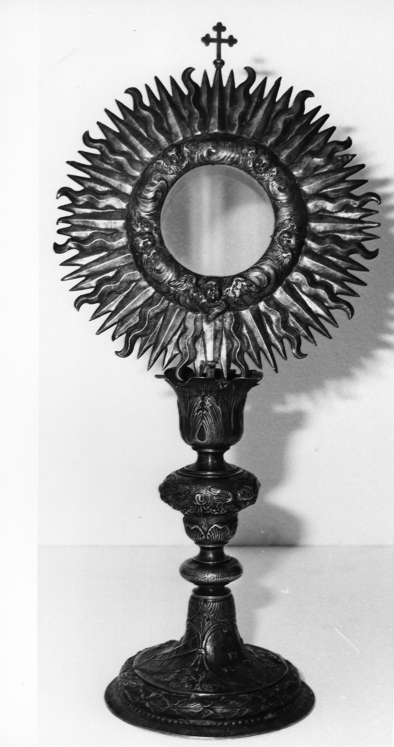 ostensorio - a raggiera, opera isolata - bottega genovese (sec. XVIII)