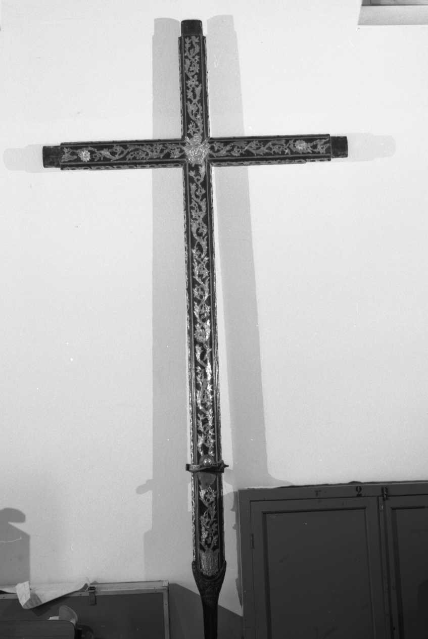 croce processionale, opera isolata - produzione genovese (sec. XVIII)