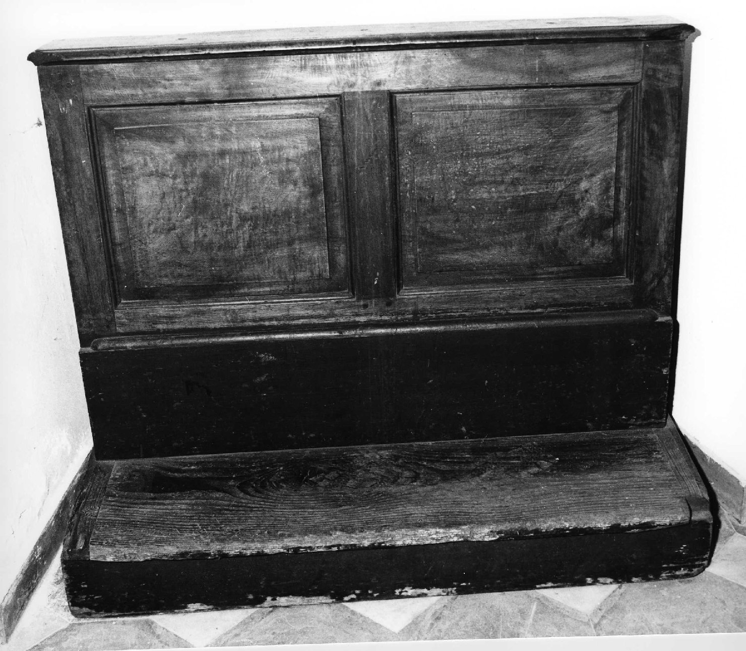 inginocchiatoio - produzione ligure (sec. XIX)