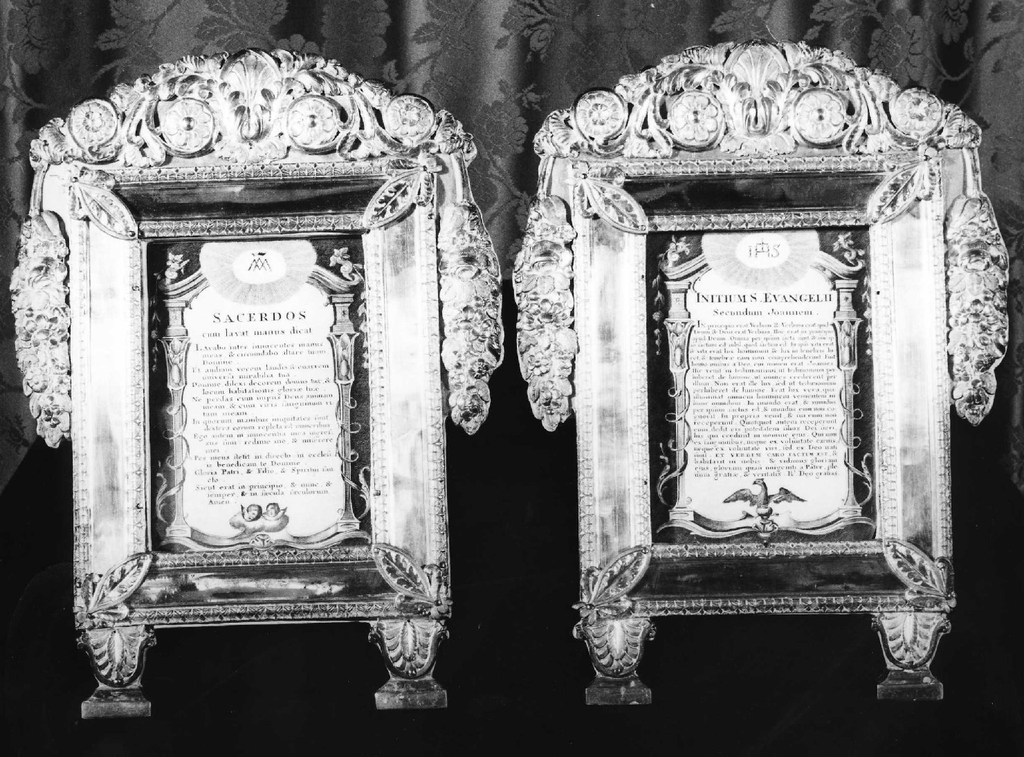 cartagloria, elemento d'insieme - produzione ligure (secondo quarto sec. XIX)