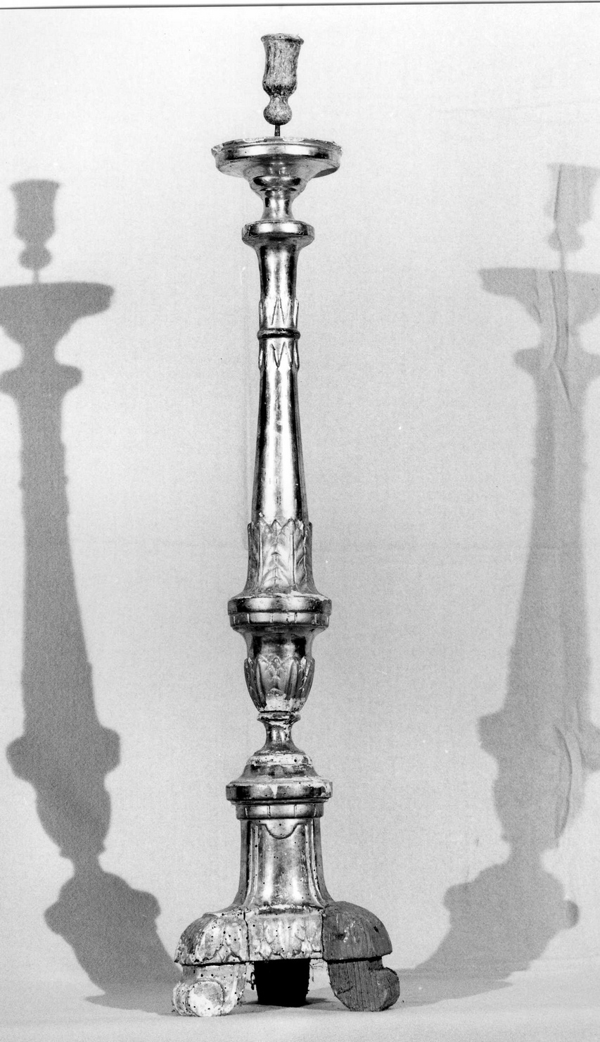 candeliere, serie - bottega ligure (prima metà sec. XIX)