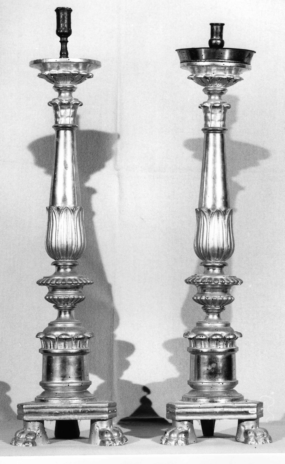 candeliere, serie - bottega ligure (prima metà sec. XIX)