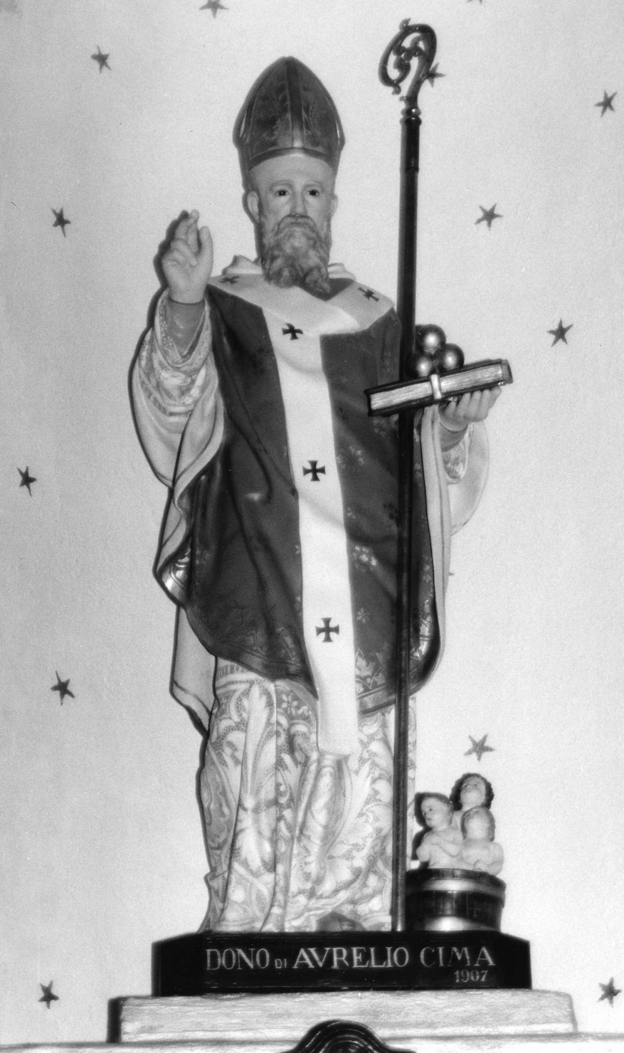 San Nicola di Bari (statua, opera isolata) - bottega romana (secc. XIX/ XX)