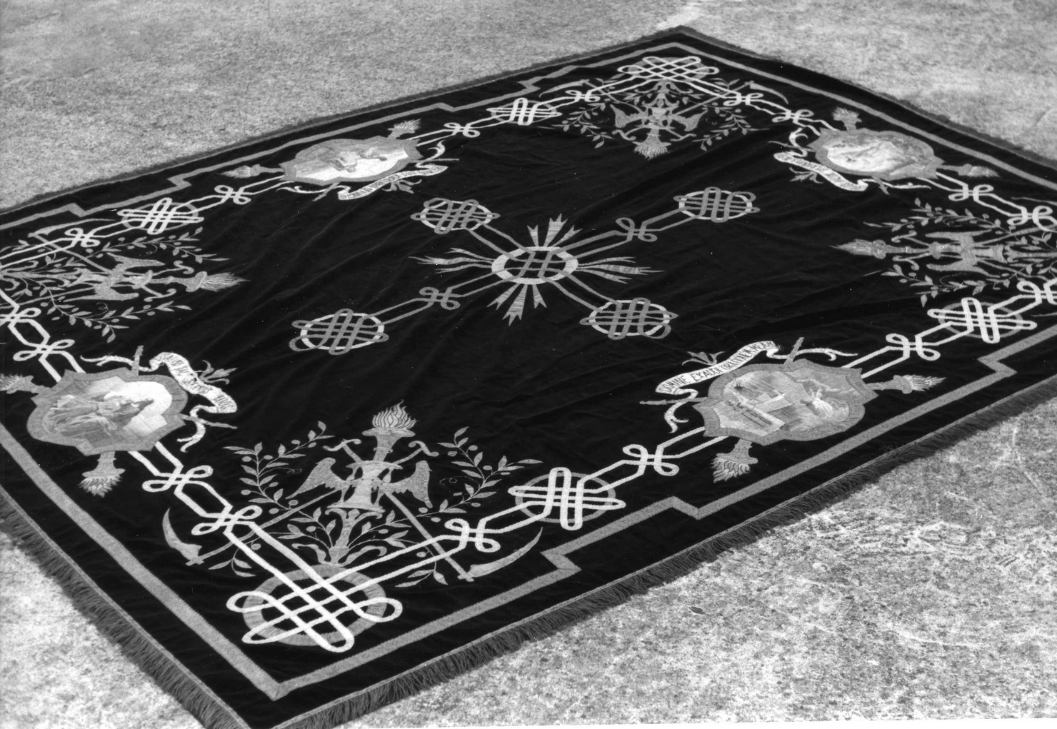 coltre del catafalco, opera isolata - manifattura ligure (fine sec. XIX)