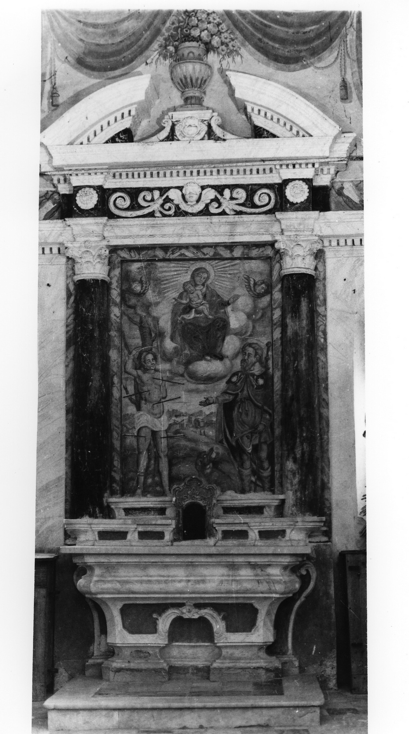 altare maggiore, insieme - bottega ligure (prima metà sec. XVIII)