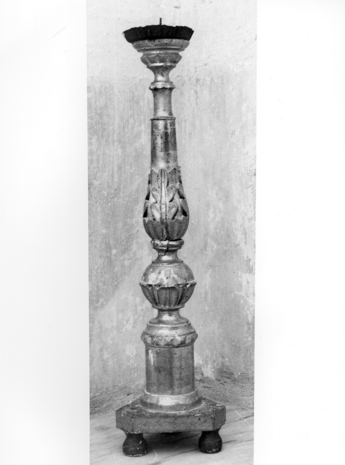 candeliere, serie - bottega ligure (seconda metà sec. XIX)