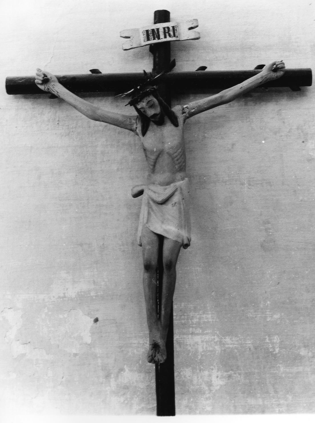 Cristo crocifisso (scultura, opera isolata) - bottega ligure (sec. XV)