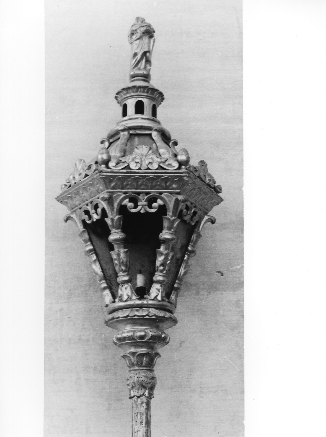 lanterna processionale, serie - bottega ligure (sec. XIX)