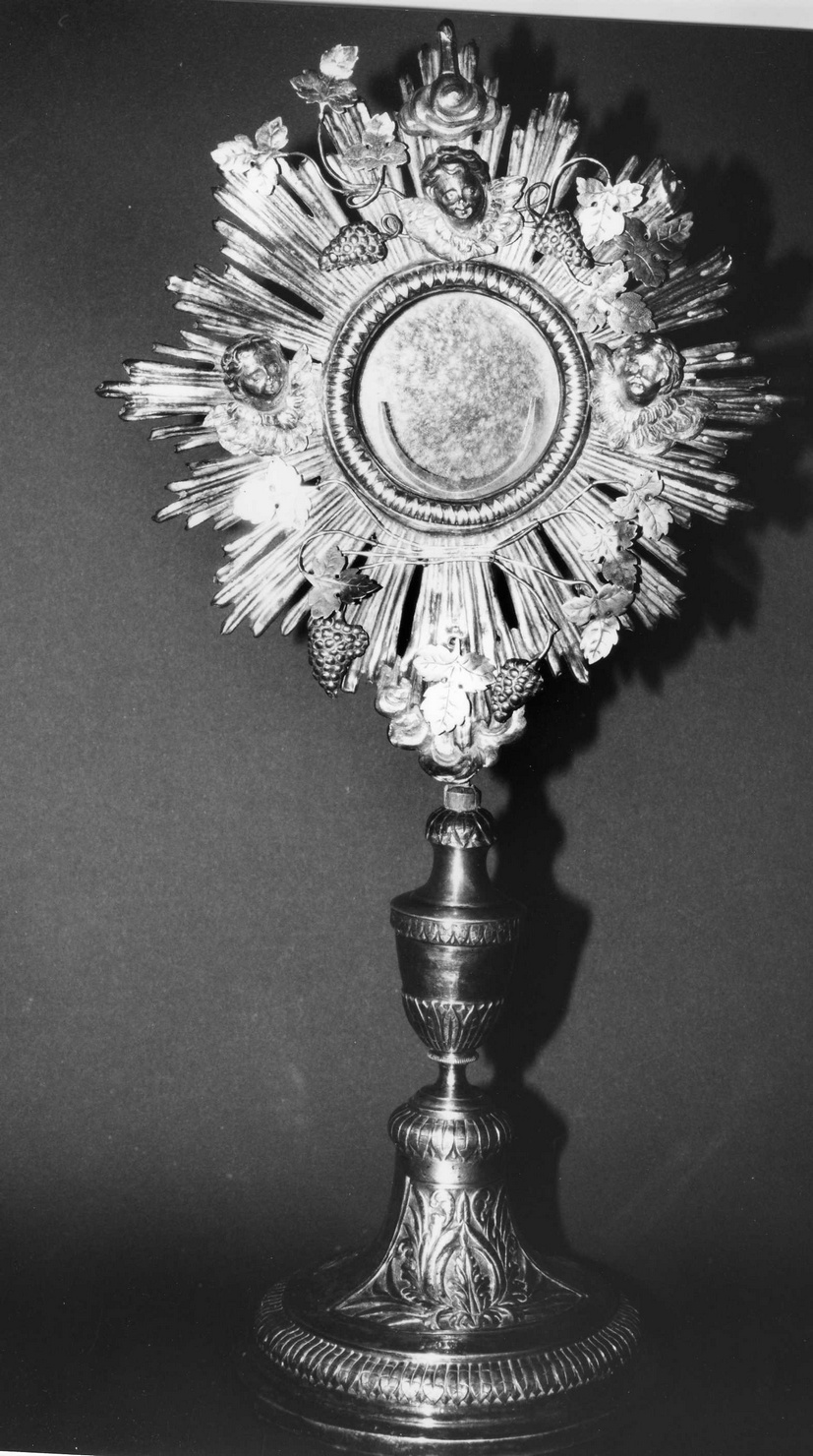 ostensorio - a raggiera, opera isolata - bottega genovese (secondo quarto sec. XIX)