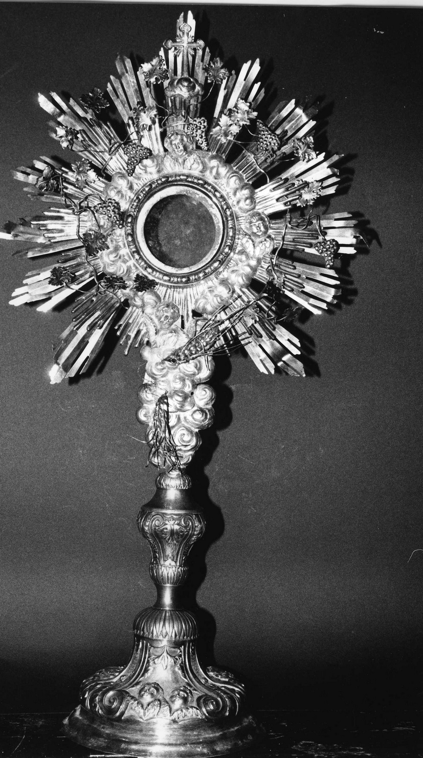 ostensorio - a raggiera, opera isolata - bottega genovese (primo quarto sec. XIX)