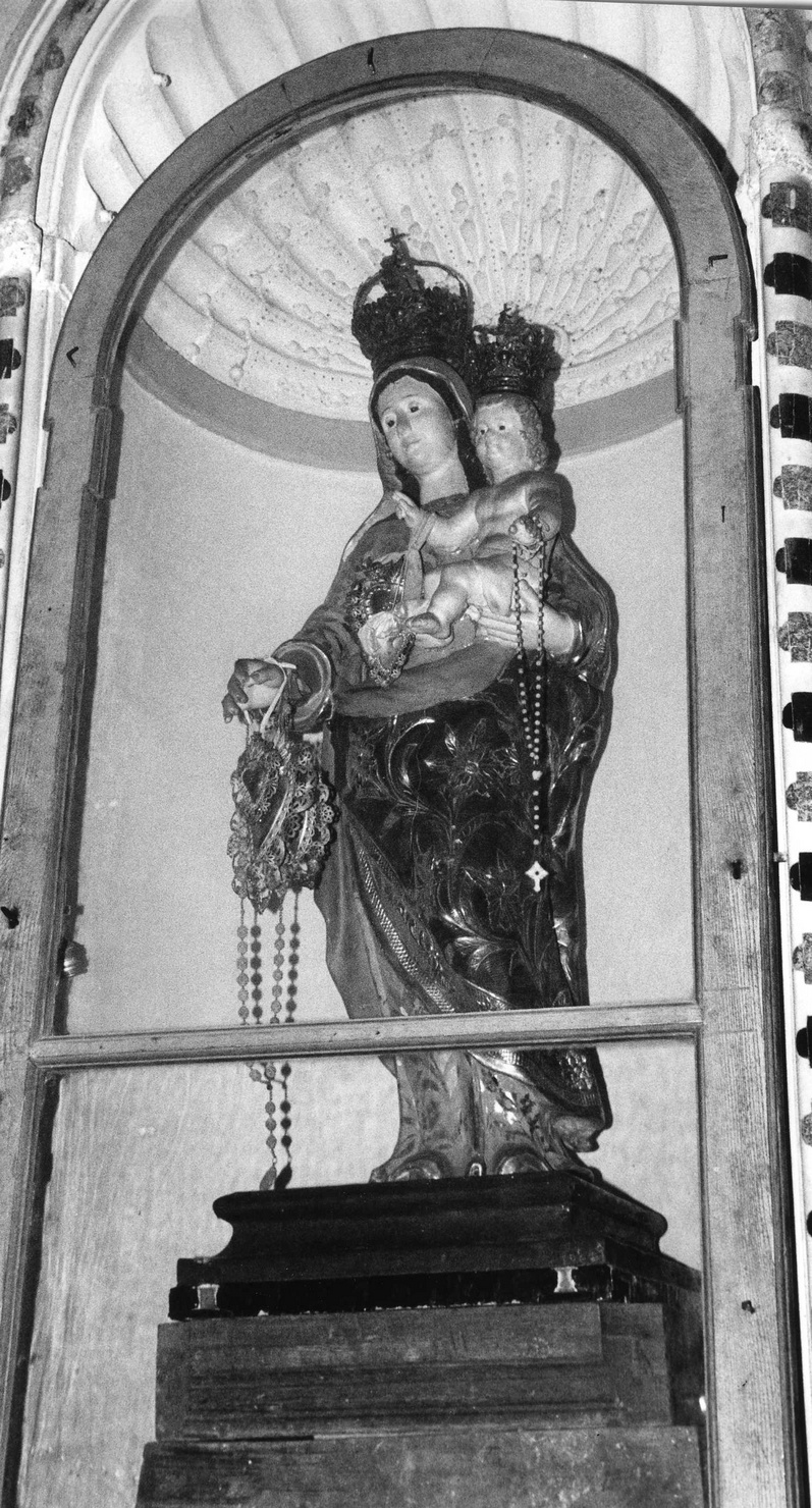Madonna del Rosario (gruppo scultoreo, opera isolata) - ambito ligure (ultimo quarto sec. XVII)