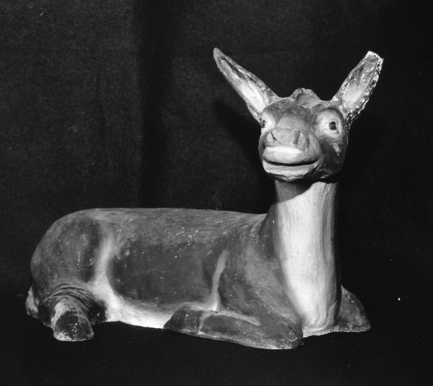 ASINO (statuetta di presepio, elemento d'insieme) - manifattura napoletana (primo quarto sec. XIX)