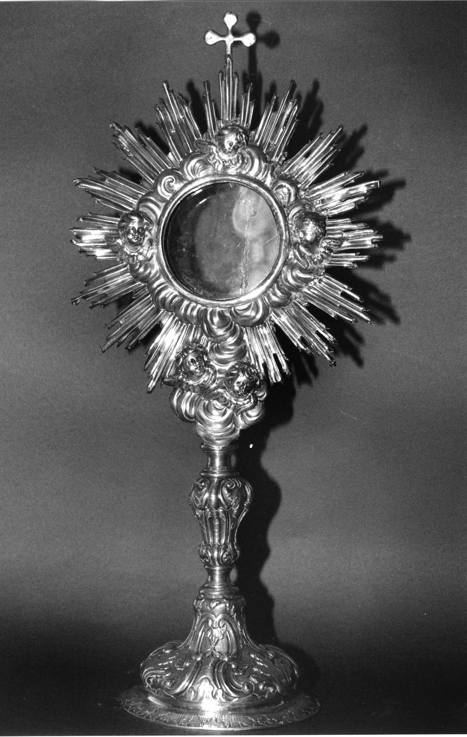 ostensorio - a raggiera, opera isolata - bottega genovese (terzo quarto sec. XVIII)
