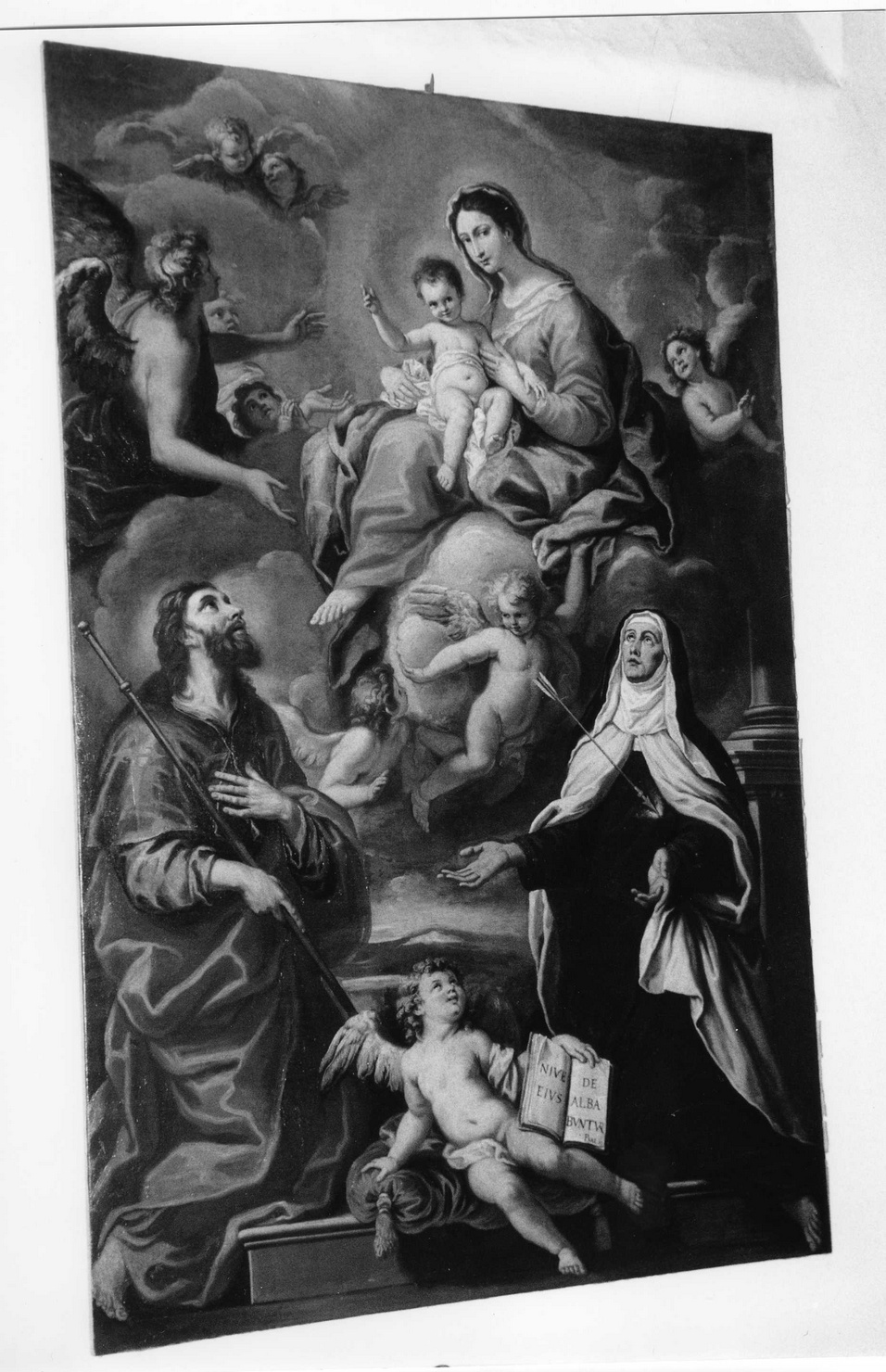 Madonna con Bambino e Santi (dipinto, opera isolata) - ambito ligure (ultimo quarto sec. XVII)